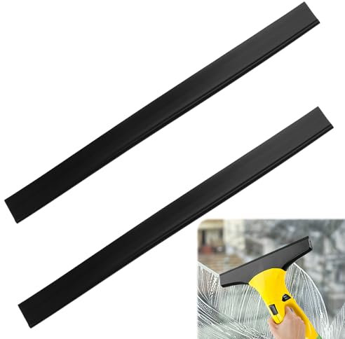 2 Stück Gummilippe für Kärcher Fenstersauger 280mm, Fenstersauger Ersatzlippe Kompatibel mit Kärcher WV1 WV2 WV5 WV50 WV55 WV60 WV75 WV75, Akku-Fenstersauger Gummi Ersatzklingen