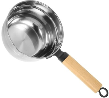 ULTECHNOVO Mestolo Per in Acciaio Con Manico in Legno Paletta Per Irrigare Fiori Mestolo Per Giardino Utensile Da Cucina Multifunzione