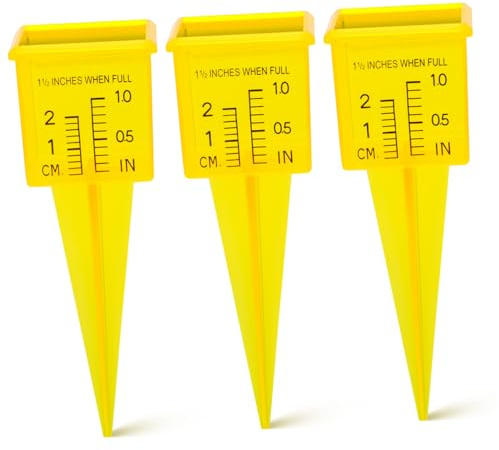 VICASKY 3pièces Pluviomètre pour Jardin Mesure Précise des Précipitations Suivi Pelouse Conçu pour Résister Aux Intempéries