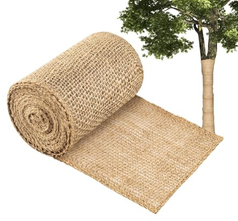 Generico Fascia per Alberi - Tessuto di Iuta Protettivo Invernale, Protezione dal per Piante da Esterno | Protezione del Tronco per Alberi, Arbusti E Piante da Giardino