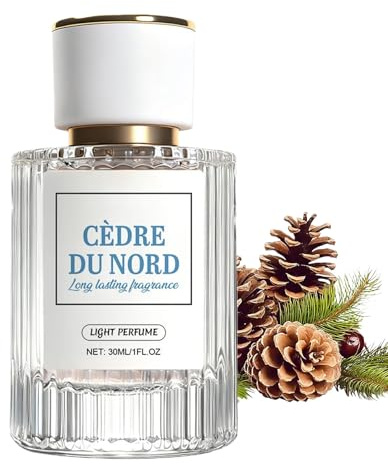 Profumo Leggero | 30ml Profumo al Cedro a Lunga Durata,Fragranze Rinfrescanti,Per Donne E Uomini Quotidiano Pendolarismo Appuntamenti Feste Lavoro Sociale Incontri Informali Compleanno San