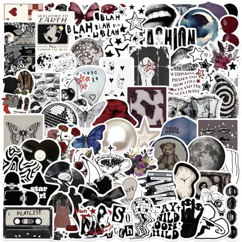 100 PCS Y2K Aesthetic Stickers Pack - Waterproof Vinyl Decals for Laptop, Water Bottle, Skateboard | Downtown Theme, Graffiti Style, Cool Stickers for Teens & Adults