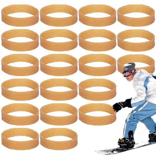Generico Elastici per attacchi da Sci - 20 Cinghie Elastiche in per attacchi da Sci 1,1x4,5 cm - Cinghie per per Snowboard per Sport all'Aria Aperta, Kit di Tuning per Gli Ci, per Maggiore sicu