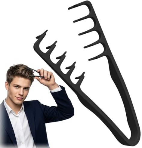 VRYNDH Peine Texturizador Hombre - peine volumen,Herramienta para Dar Volumen a Las Raíces para Raíces y Flequillo, para Mujeres y Hombres(F)