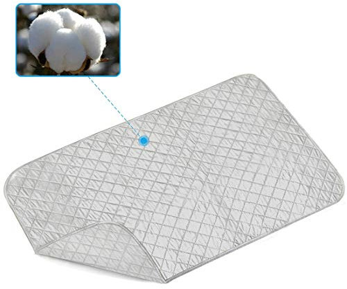 YUPPIE TONE Bügelmatte für Tisch Silber Faltbare tragbare XXL,48 * 85 cm