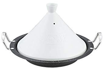 Waltmann Tajine Induction - Piatto per Tajine in acciaio inox, rivestimento antiaderente, tutte le fonti di calore: induzione e forno inclusi (34 cm)
