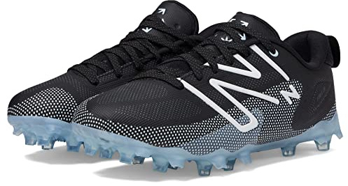 New Balance Men's FreezeLX V4 Low Lacrosse Shoe, Black/Grey/Polar Blue, 9