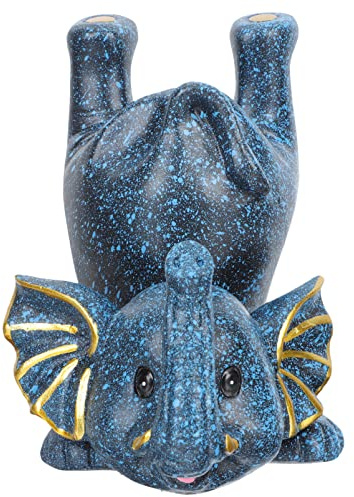 Lustiger Brillenhalter Harz Elefant Schnurrbart Nase Brillenständer Schreibtisch Brillenablage Sonnenbrillen Aufbewahrung Display Ständer für Wohnzimmer Tischdeko Büro Partybrille Lesebrille