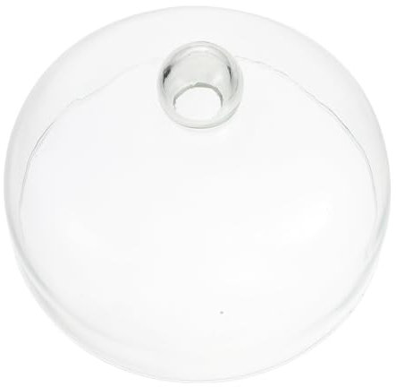DEARMAMY Cúpula De Cristal para Tartas 23 Cm Tapas Redondas Transparentes para Cúpula Tapa para Tarta Soporte De Exhibición para Tartas Bandeja para Servir Cubierta con Perilla Mango para