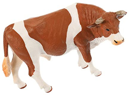 Cabilock Figuras De Vaca De PVC Compactas, Resistentes y Ligeras, Modelo Decorativo Caricaturesco, para Hogar y Jardín, Figuras Pequeñas para Decoración Interior y Exterior