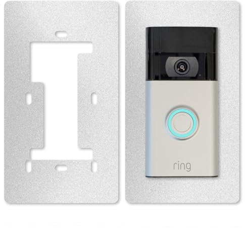 iSecur Aluminium Bezel | High Quality | Accessories for Ring Battery Video Doorbell | Video Doorbell 2024 | Bracket | Bell Plate | Attachment | Door Station Plate for Bell | AZ179