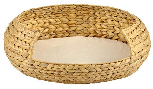 Silvio Design Panier pour Chat en Jacinthe d'eau tressée Bira Taille S