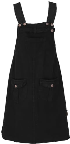 GURU SHOP Latzrock, Trägerkleid, Hippierock - Schwarz, Damen, Size:L