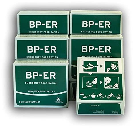 BP ER Elite Emergency Food 6 x 500 Gramm Einheiten, Camping Outdoor Vorsorge vom führenden Hersteller GC Rieber Compact aus Norwegen (neueste Charge und Zertifikat vom Händler Lebenskraft)