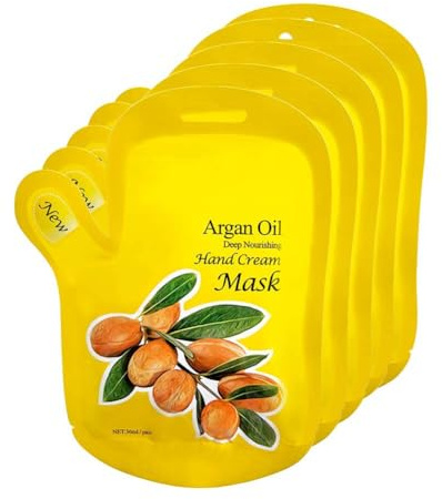 Handmaske feuchtigkeitsspendende Handschuhe Hand Reparatur für trockene rissige Hand Reparatur raue Haut Reparatur Hände Blatt Maske Handschuh für Männer & Frauen 5pcs Elitzia ETMM01