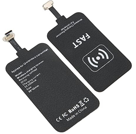 KAKAKE 10W Fast Wireless Charging Receiver, Wireless Charger Charging Receiver Patch Module Chip, Type C Interface Wireless Charger Receiver Chip für Mobiltelefone