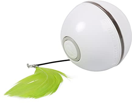 Ebi, Ball Chaser 6,4 x 6,4 x 6,4 cm, Weiß/Grün, Weiß/Grün, Katze