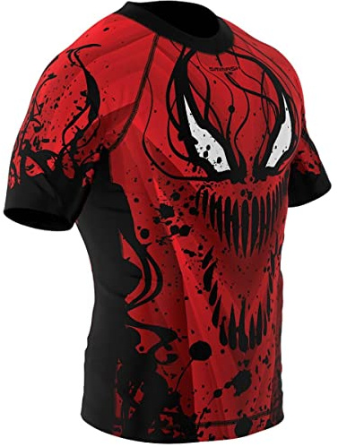 SMMASH Camiseta Deportiva De Manga Corte Hombre para Artes Marciales Kickboxing Boxeo Muay Thai Deportivos De Combate