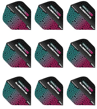 RED DRAGON Player Hardcore Premium Dartflug - 3 Set pro Packung (insgesamt 9 Dart-Flights)