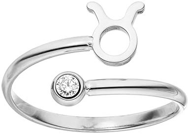 Purelei Sternzeichen Ring – Wasserfester Damenring aus langlebigem Edelstahl – Verstellbare Ringe von Größe 50 bis 66 – Modeschmuck für deinen individuellen Look