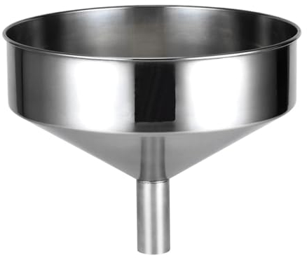 SBTRKT Embudo Grande de Acero Inoxidable Embudo de Vino de Metal de Acero Inoxidable Embudo de Combustible Grande Extra Grande 40 cm (Color : A)