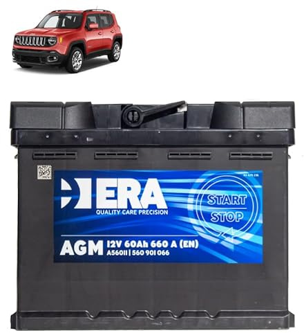 Batteria 60Ah A.G.M. per Jeep Renegade 1.4 benzina 2.0 CRD gasolio 2014+