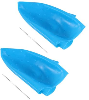 LALADEFIEE 2sätze Silikon-haarfärbekappen Für Friseure Mit Kleinen Kreisen Und Metallhaken Für Einfaches Haarfärben Zu Hause Hochwertiges Silikon Und Eisen