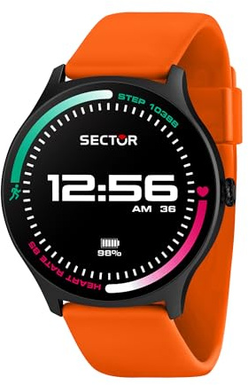 Sector No Limits Smartwatch Uomo, Digitale, 51 mm, Cinturino in Silicone, Collezione S-06, Regalo Compleanno