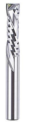 SpeTool 6mm Shank Compression CNC Router Bit, Up & Down Cut Spiral End Mill for Woodworking, Solid Carbide Milling Cutter for Plywood, MDF and Laminate, 22mm Cut Length, 50mm Total Length