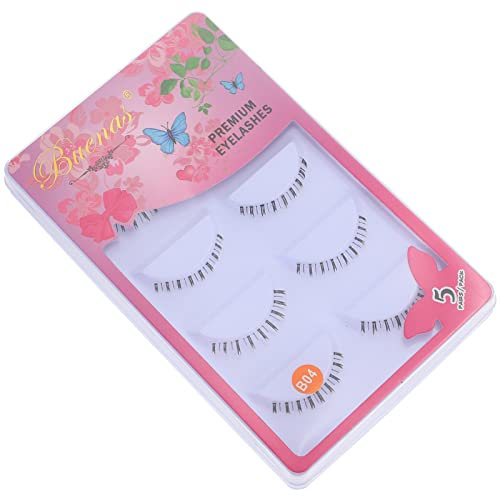 FRCOLOR 10paare Untere Wimpern Transparente Stiele Falsche Wimpern Wiederverwendbar Hautfreundlich Für Anfänger Schminke Party Halloween Valentinstag Cosplay Bühne