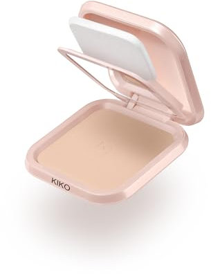 KIKO Milano Skin Lover Refining Face Powder Foundation 02, Fondotinta Idratante Compatto In Polvere Uniformante