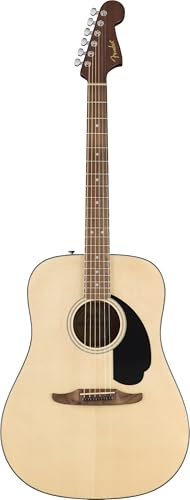 Fender California Standard Redondo™ Akustikgitarre, Fichtendecke, schwarzes Schlagbrett, Natur