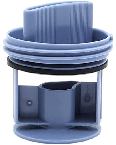 NaschLager Flusensieb 00647920 kompatibel mit Bosch Siemens Constructa Neff Waschmaschine Waschtrockner Ersatzteil Filtersieb Ablaufpumpe Ø 64 mm blau mit Dichtung POM Kunststoff