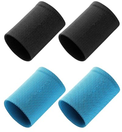 BEAMARKER 2 paire de Bandeaux de Sport Rafraîchissants pour Hommes et Femmes Respirants et Évacuant L'Humidité pour la Course le Tennis le Yoga la Gym le Golf les Activités de Plein Air avec Élastique