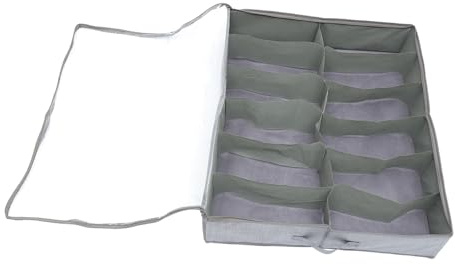 EPIGEIST Caja de Almacenamiento para Zapatos con Material de Tela No Tejida, Gran Capacidad y Diseño Plegable para Guardar Zapatos Debajo Cama con Tapa Transparente