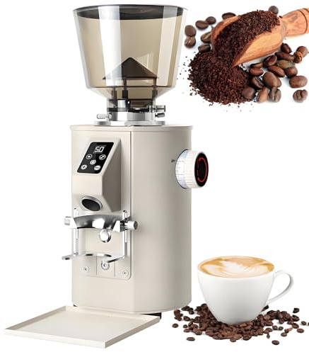 Macinacaffè commerciale - Macinino dosatore elettrico per fagioli da 350 W con contenitore da 500 g, rettificatrice da tavolo professionale