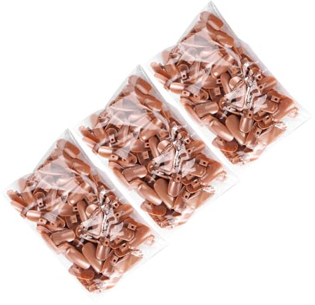 BESTYASH 300 Stück Übungsnägel aus Festem Kunststoff Glatte Oberfläche Realistische Nagelform Nagelkunst Training für Anfänger und Maniküre Zubehör