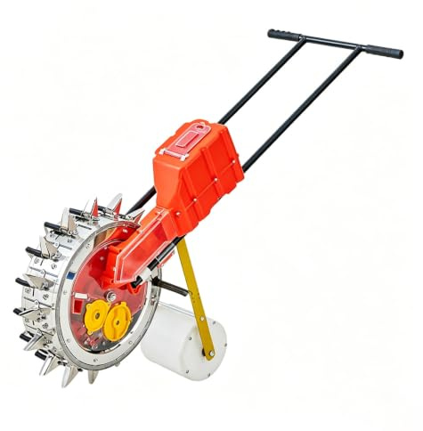 JINTVO Seminatrice Agricola Professionale, Carrello Manuale, Seminatrice da Giardino, Contenitore per Semi da 4-5 kg, Un Ugello può Seminare 1-2 Semi, per Pendii E Terrazzamenti