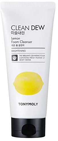 TONYMOLY Clean Dew Lemon Foam Cleanser, Lemon, 6 Fl Oz