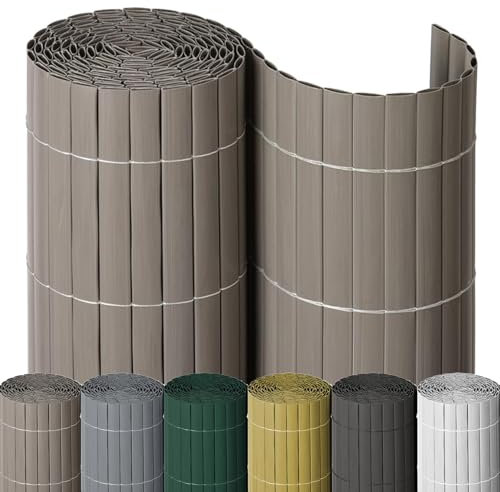 Noor Brise-Vue en PVC - 0,90 x 3 m - Taupe - Brise-Vue en Plastique imperméable - Résistant aux UV - pour Court de Tennis et Balcon