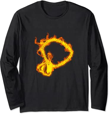 Feuer Soldaten Erkennungsmarke Flammen Heer Armee Soldat Langarmshirt