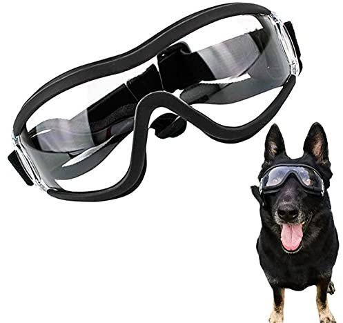 DUBENS Transparente Haustier Hund Sonnenbrille UV-Schutz Winddicht Anti-Bruchbrille Haustier Eye Wear Hund Schwimmen Skating Brille