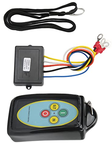 Wireless Winch Receiver, 434MHz 75ft Interference Prevention Universal High Sensitivity Stable 12V/24V Wireless Winch Remote Control Repair