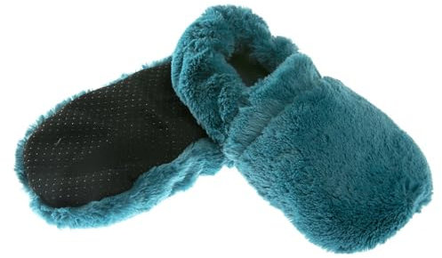 PELUCHO - Chaussons Chauffants - Bien-Être, Chaleur et Douceur - Bouillotte Sèche Micro-Ondable - Grains de Blé et Fleurs de Lavande - Fabriqués en France