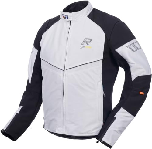 Rukka Airgobi Motorrad Textiljacke, hellgrau/schwarz, 64