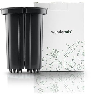Wundermix - Zuführhilfe für WunderSlicer® Thermomix & MC | Passend für Thermomix und Monsieur Cuisine Modelle, Zuführschacht teilen für kleinstes Schnittgut