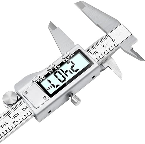 ALLZZY 0-150 mm/6 Carcasa de Metal Calibre Digital Vernier Caliper Gauge Micrometer (Color : Caliper)
