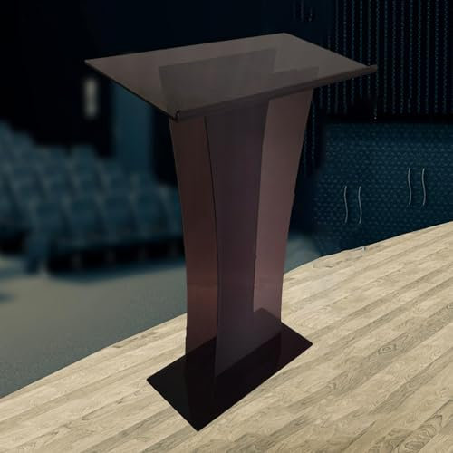 AIBOTY Acryl-Podiumsständer, Braune Rednerpulte, Kanzeln Für Hochzeiten Im Klassenzimmer, Kirchen, Rede, Bodenstehende Kanzeln, Acryl Für Kirchenbüro, Schule 26.8 LX13.8 WX43.3 H