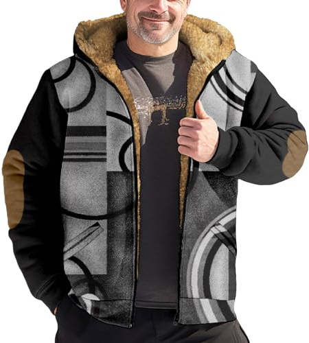 Giubbotto Pelle Marrone Moto Uomo Giacca da Uomo in Velluto Spesso con Cappuccio Tinta Unita Semplice Plus in Autunno e Inverno Giacca Autunno Elegante