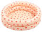 Round Inflatable Swimming Pool Vintage Heart Pattern Thicken Kids Paddling Pool for Indoor Pink Inflatable Swimming Pool Baby Vintage Pink Pool Thickened Home Ocean Ball Pool